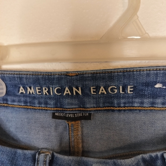 American Eagle Curvy Hi Rise Jegging Next Level Stretch Size 8L classic casual - Picture 4 of 8